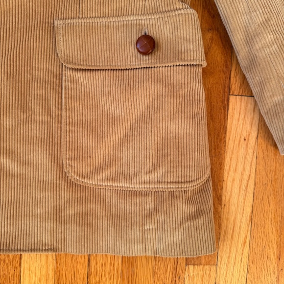 Levis Vintage 70s Western Tan Corduroy Blazer - Picture 3 of 10